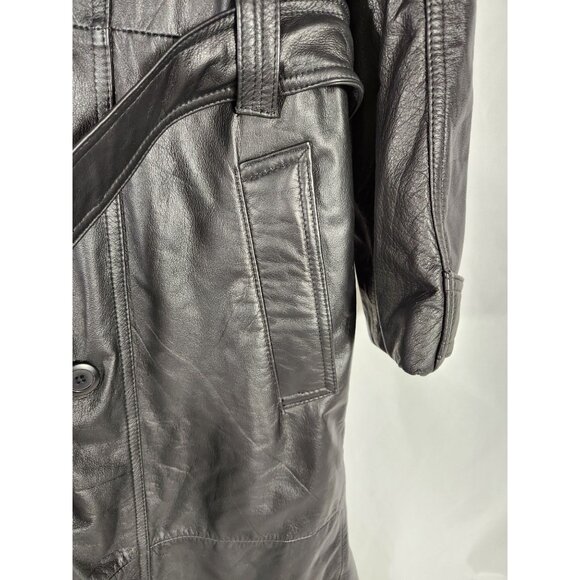 Wilson Leather Thinsulate Midi Trench Coat w Zip Out US/S - Picture 3 of 9